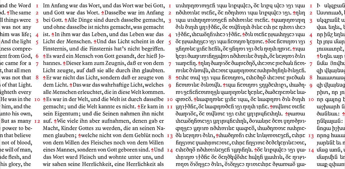 Parallel typesetting